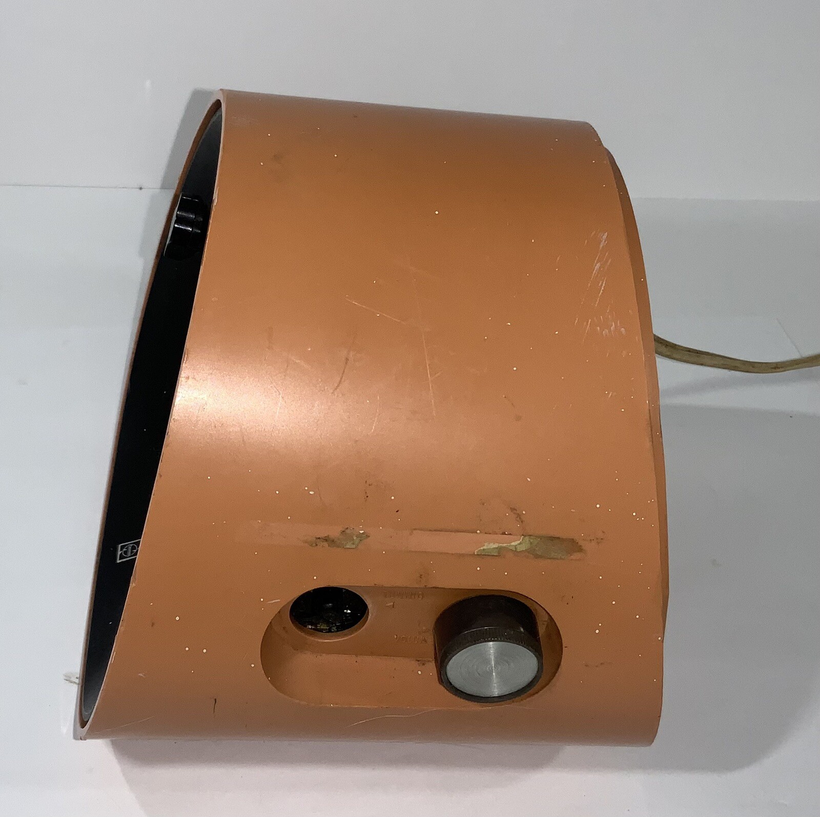 Vintage 1960s Panasonic Clock Radio RC1091 Orange Rare Keeps Perfect