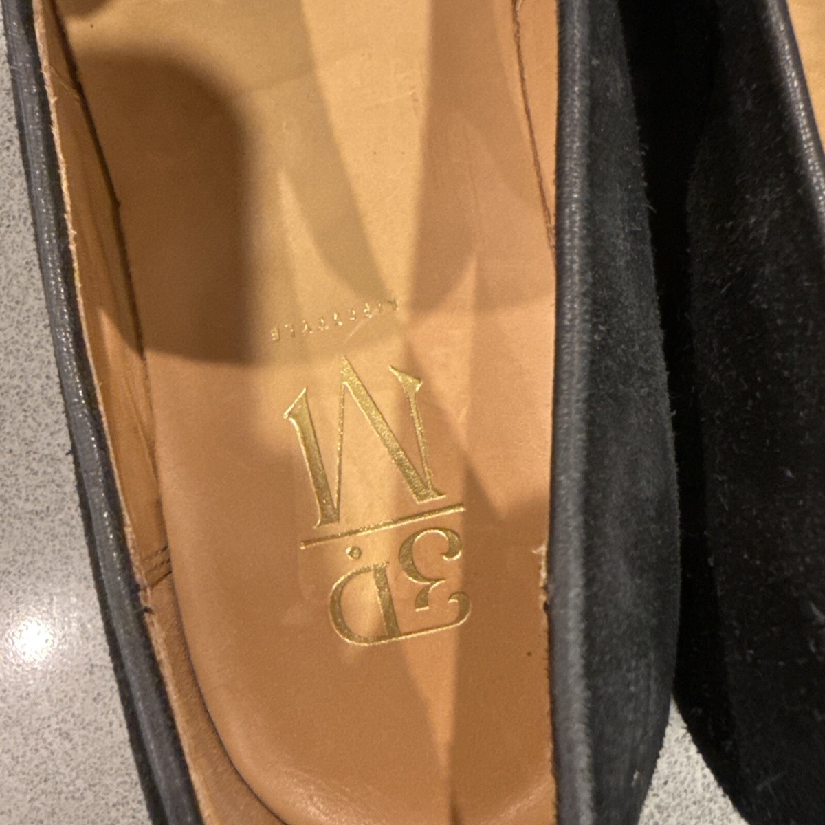3DM Mens 8-8.5 Black Suede Tassel Loafers - Immaculate. 3DM Lifestyle Mens 8-8.5 Black Suede Tassel Loafers  main image 4