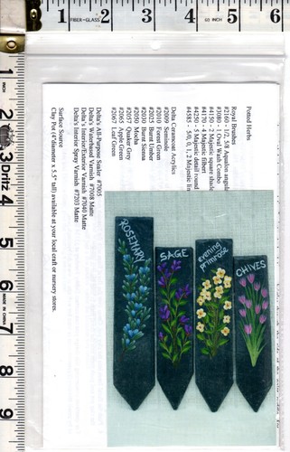 Debby Forshey Debby's Touch Tole Painting Pattern Instructions "Potted Herbs" - 第 5/5 張圖片