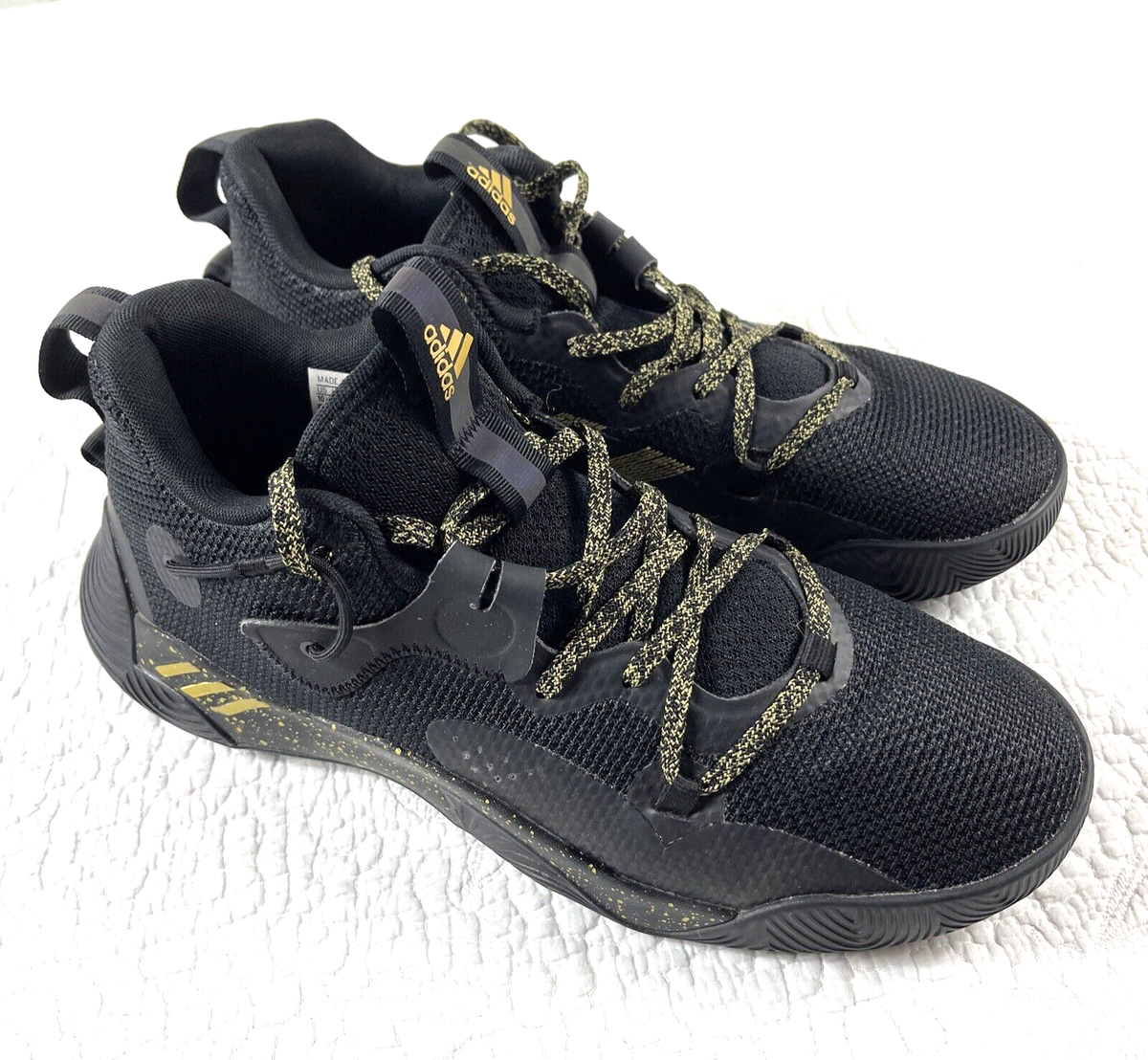Adidas Harden Stepback 3 Black Gold Men\'s Basketball‎ Shoes AGY8631 Size 7 Size 7 - adidas Harden Stepback 3 Black Gold Metallic Men main image 2