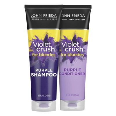John Frieda Violet Crush Purple Shampoo and Conditioner Set - Blonde Toner 