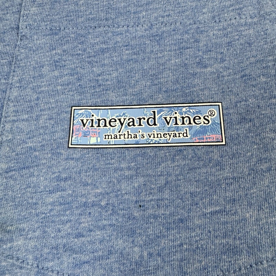 Vineyard Vines Tshirt Mens Large Short Sleeve Graphic Logo Blue Martha