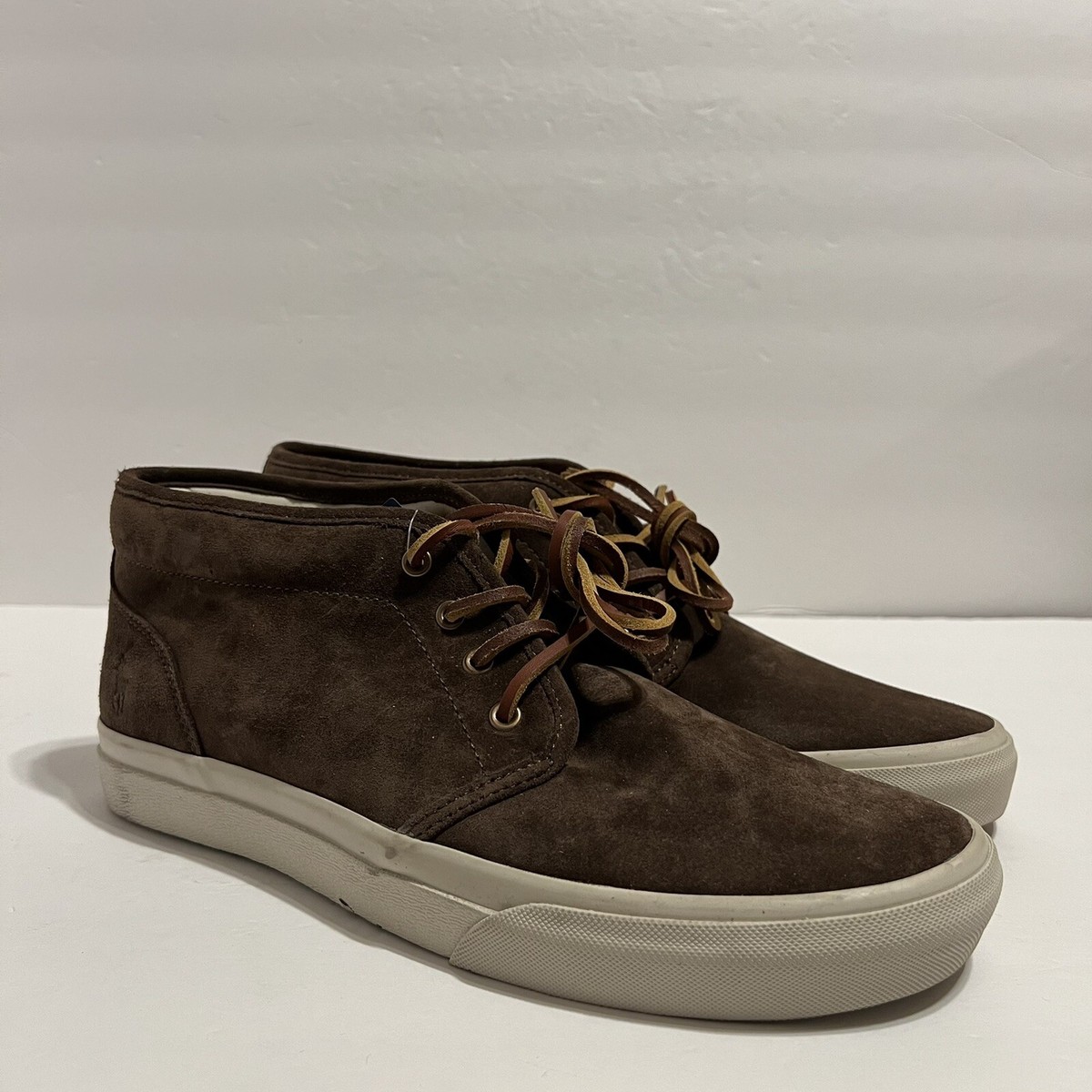 New Polo Ralph Lauren Keaton Chkka Suede Casual Sneaker Shoe 