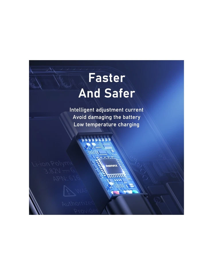 Remax RC-094i Data Cable 1m (USB - 8 prong; Blue) Brand New in Box!! - Image 3 of 4