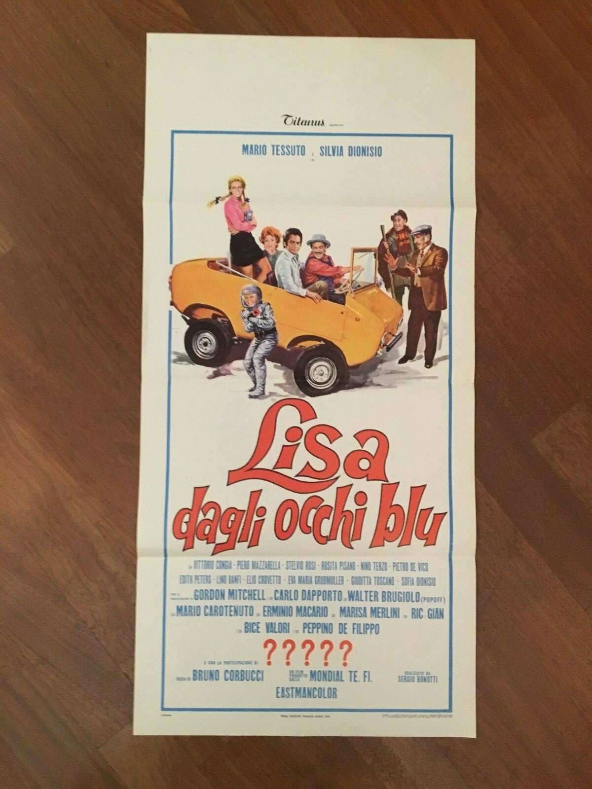 Locandina originale film Lisa dagli occhi blu (1969) - Regia di Bruno Corbucci
