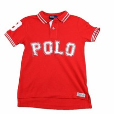 Polo Ralph Lauren Boy's 1/25 Classics Red Cotton Polo T-Shirt