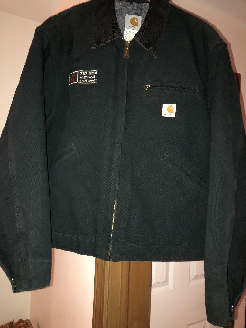 U.S.A. made Carhartt J01 BLK jacket 46 regular black pre-owned