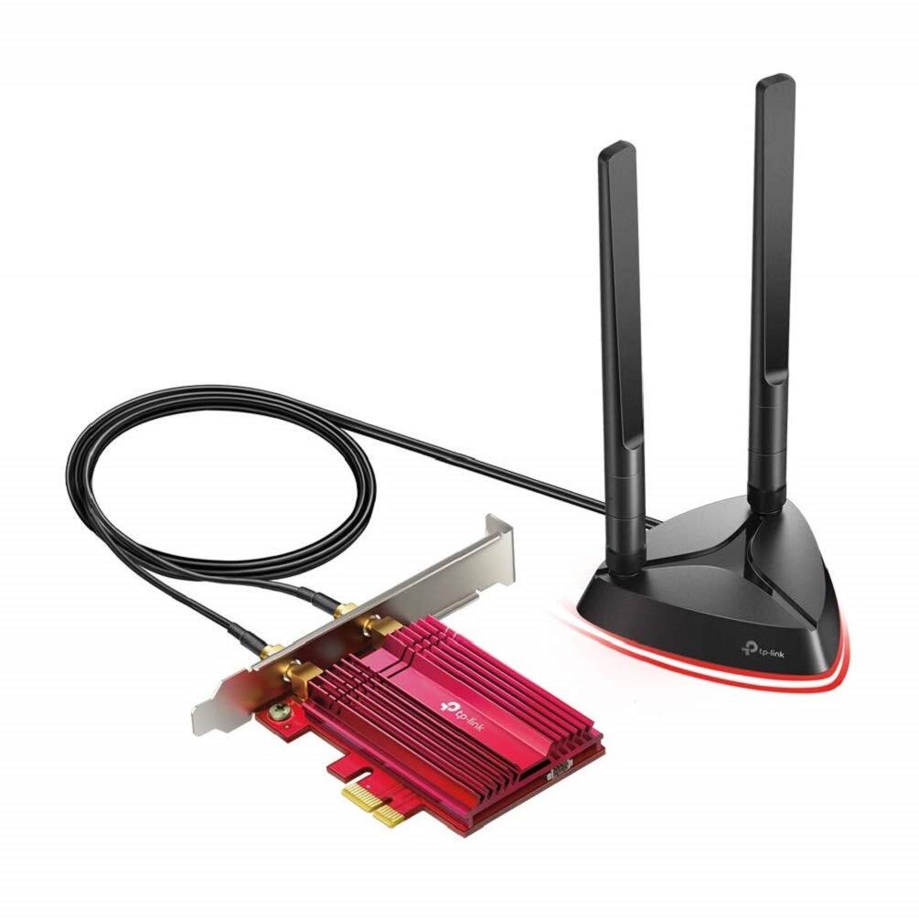 TP-LINK AX3000 Wi-Fi 6 Bluetooth 5.2 PCI Express Adapter with Two Antennas, Inte