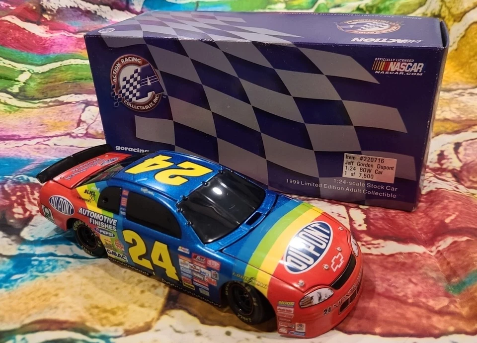 Lote de 8 Novo NasCar 1999 Edição Limitada Jeff Gordon Dupont Chevy Escala 1/24 - Imagem 2 de 4