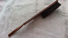 Brown Long Handle Shoe Brush with hanging strap