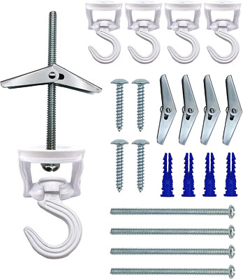 Swivel Swag Hooks for Ceiling Hanging - Heavy Duty Ceiling Hangers for Plants & 