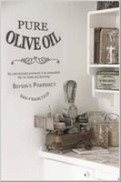 Vintage Schablone Pure Olive Oil Wandtattoo Shabby Chic Dekoration KüChe Diy