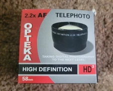 Opteka Telephoto 2.2X AF  - HD Lens - New in original box.