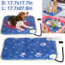 27in Electric Pet Heating Pad Dog Warmer Bed Heated Mat Cat Blanket Waterproof