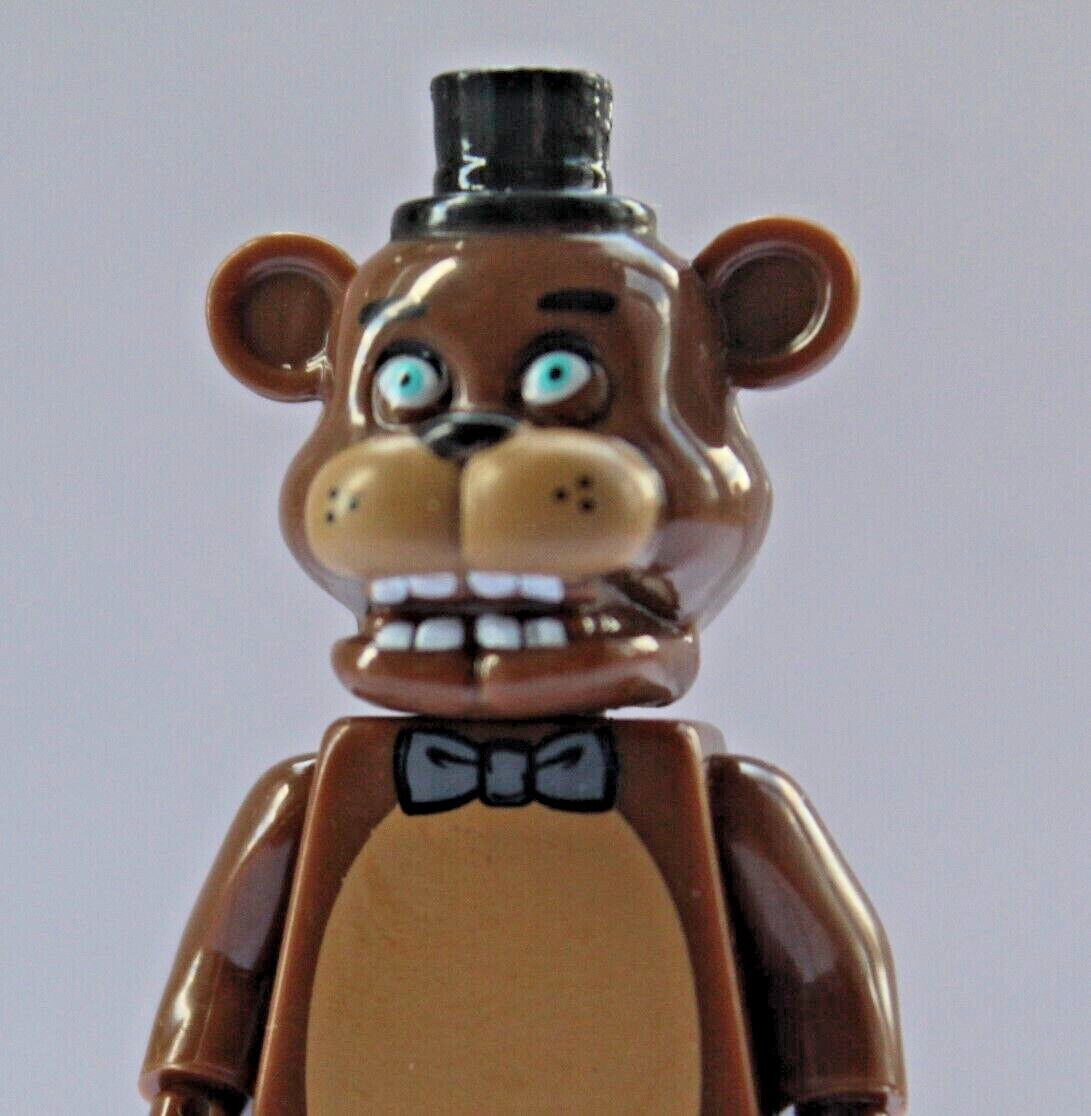 FNAF-Jogo Figura Mini Bricks, Chica Bonnie, Foxy, Freddy Bear