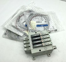 Bank of 4 SMC ZK2C15K5CL-08 Vacuum Ejector w/ ZK2-ZSEB-A Switch, 24VDC, PNP