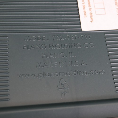 Plano 732 Outdoor Sports Angled Fishing Tackle Box Storage System, Green / Grey - Picture 12 of 13