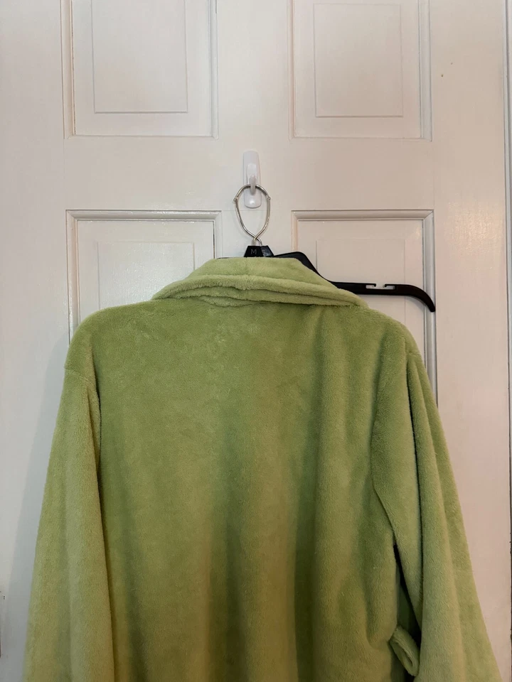 Sonoma Mujer’s S Verde Lima Esponjoso Acogedor Bata Suave Salón Baño Spa - Súper Cómoda Foto 2 de 4