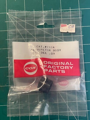 Cox Tee Dee .09 Carburetor Body NOS New Model Airplane Engine Parts