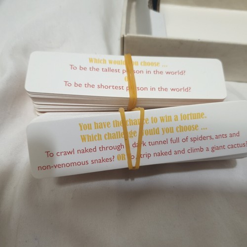 Ginger Fox Matchbox Trivia Devilish Dilemmas 80 Cards Preloved Free Post Aust - Picture 5 of 5