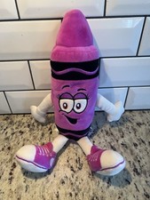 14  Crayola Experience Purple Orchid Crayon Plush Stuffed Animal Doll Toy 2018
