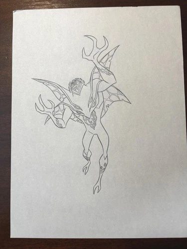 10 BEN 10 ORIGINAL PENCIL ARTWORK CREATED FOR CARTOON NETWORK'S STYLE GUIDES - Picture 8 of 11