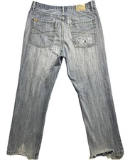 The Energy Clothing Company Jeans Mens 38x33 Distressed Straight Leg Denim Pants