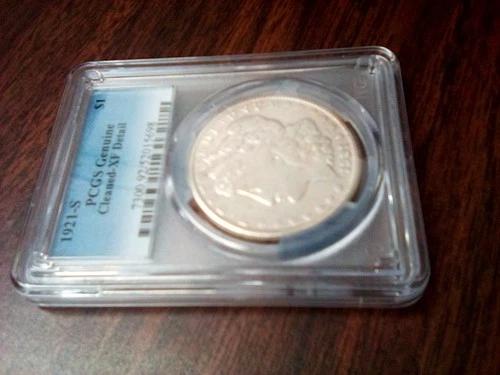 1921-S PCGS Genuine Cleaned-XF Detail 1$