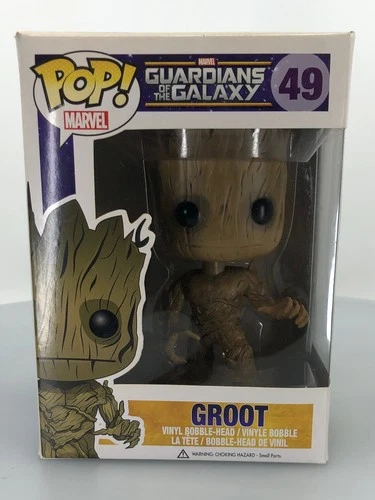 Funko POP! Marvel Guardians of the Galaxy Groot #49 Vinyl Figure DAMAGED BOX