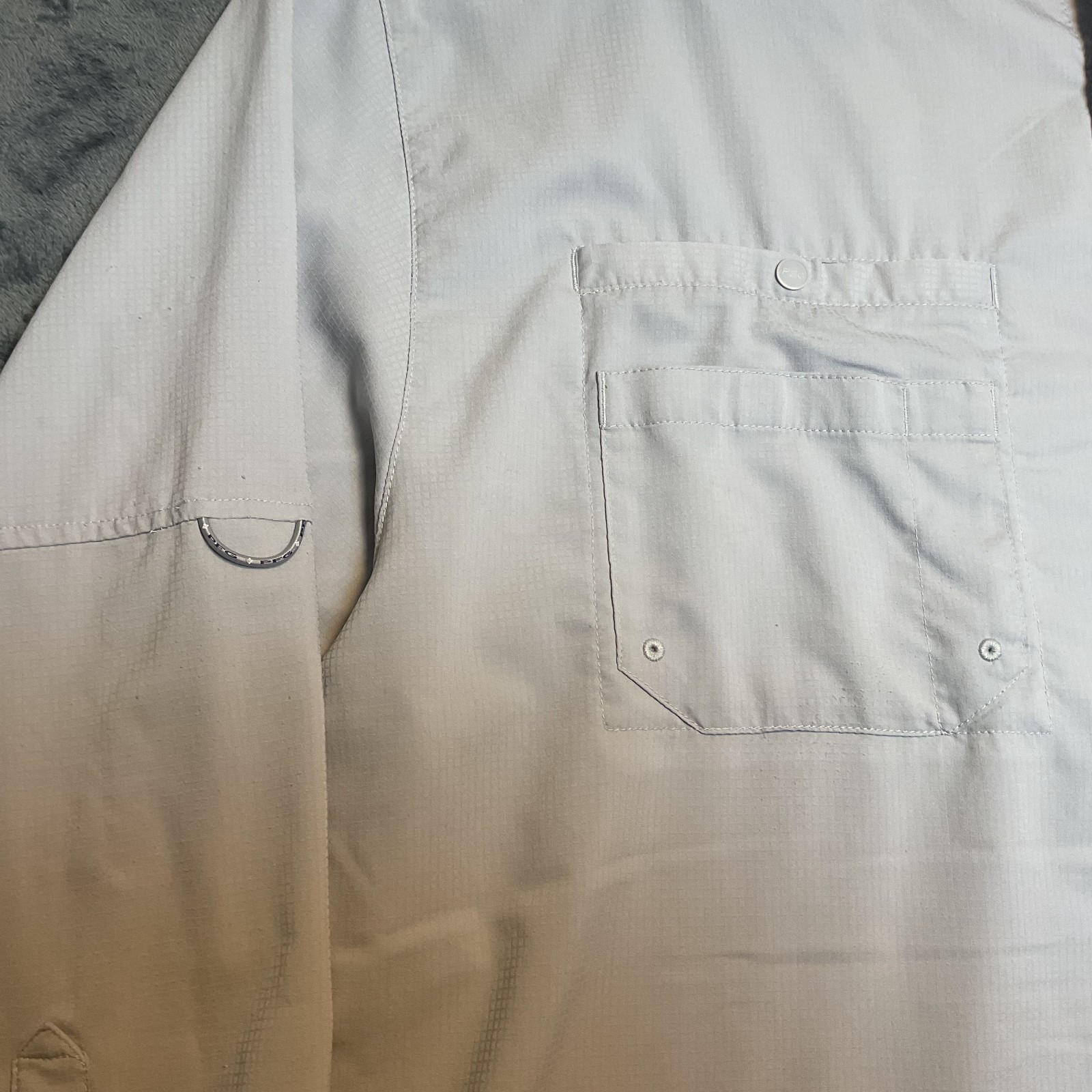 Columbia Sportswear PFG Tamiami II Shirt Mens 2XL Gray Logo Omni Shade Fishing thumbnail 10