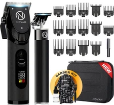 Novah Professional Hair Clippers for Men, Professional Barber Clippers and Tr...