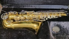 King 613 Laquer Alto Saxophone Sax w/ Gooseneck Mouthpiece Case **Not Tested**