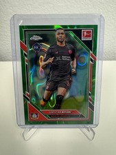 2026 Topps Chrome Bundesliga Christian Kofane Bayer 04 Leverkusen GREEN WAVE /99