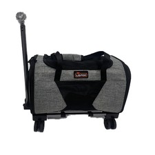 Pet Carrier with Removable Wheels American Airline Approved, Rolling Cat Carr...