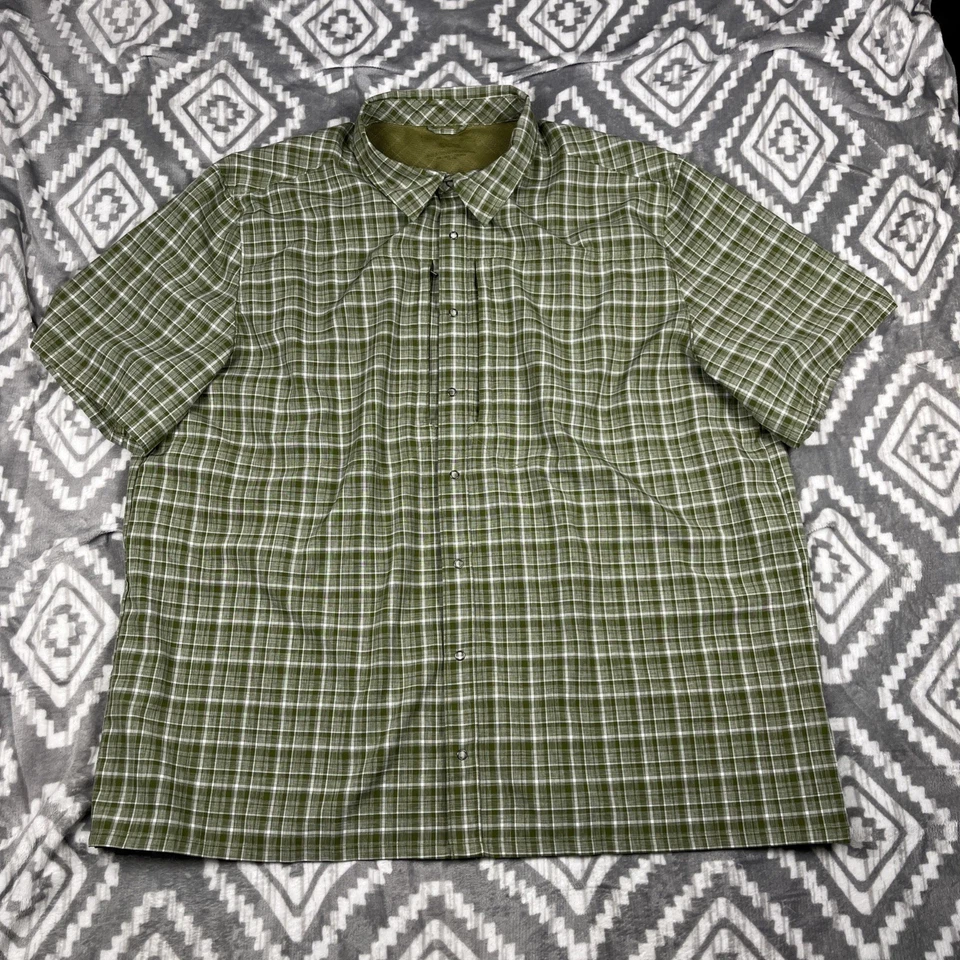 5.11 Tactical Shirt Mens 4X Plaid Covert Performance Short Slv Snap Zip Pocket - Image 4 of 4