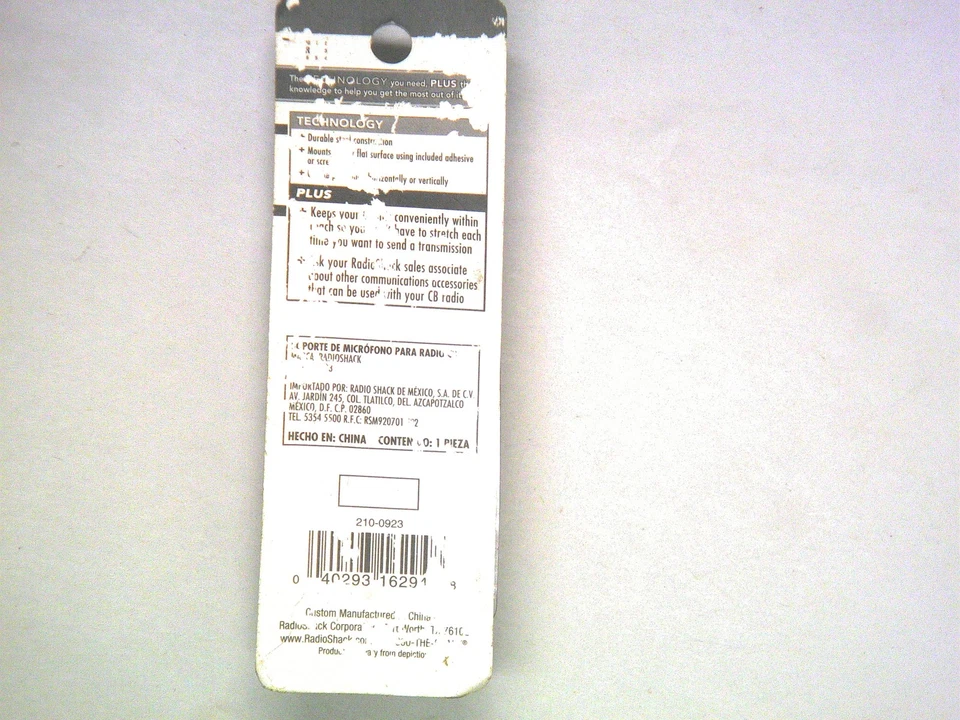 Suporte para microfone RadioShack rádio CB 210-0923 - Imagem 2 de 2