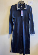 Joules Pia Button Down Ponte Jersey Dress in Marine Navy UK 14 (jo27)