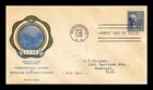 US COVER JAMES K POLK PRESIDENTIAL SERIES FDC SCOTT 816 RICE CACHET