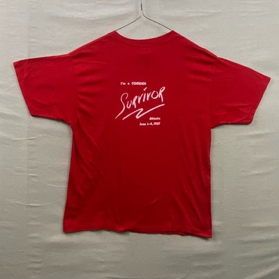 Sneakers PC's Limited Dell T-Shirt Mens XL Red 1987 COMDEX Survivor Tech Vintage