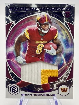 2022 Panini Elements Football Brian Robinson Jr supercharged Patch /54 RC