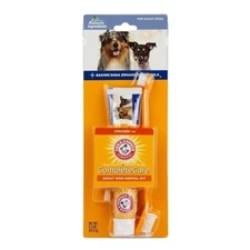 Arm & Hammer Complete Care Dog Dental Kit for Adult Dogs Chicken Flavor Travel