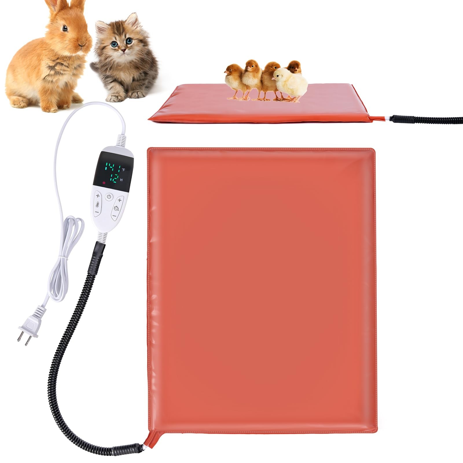 , Heating Pad For Chicken, Rabbits, Guinea Pigs, Dog,...