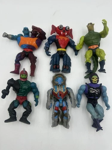 Vintage Lot Of 6 He-Man MOTU Masters of the Universe Action Figures