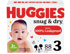 200 Count Huggies Size 3 Diapers, Snug  Dry Baby Diapers, Size 3 16-28 lbs 