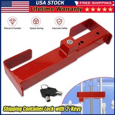 Heavy Duty Cargo Door Lock -Steel Shipping Container Lock w/ 2 Keys for Trailer