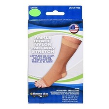 Sport Aid SA1406 Ankle Brace Nylon Two Way Stretch Extra Large Beige Color 1ct