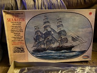 1966 The Sea Witch Aurora Model Ship Kit 442 595 1/120
