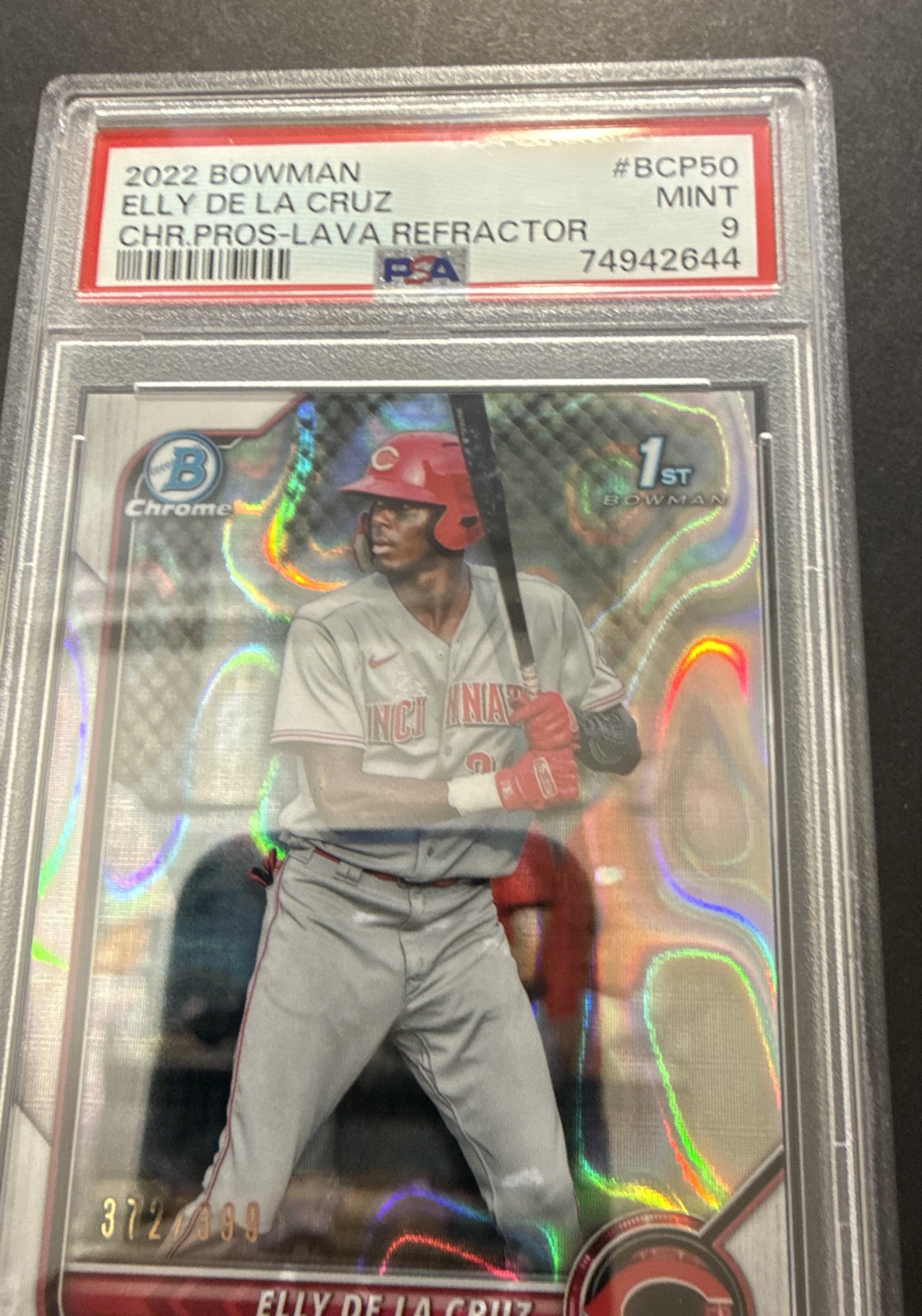 2022 Bowman - Chrome Prospects Elly De La Cruz #BCP-50 Lava Refractor /399 (RC)