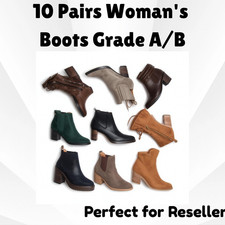 10 Pairs Woman&rsquo;s Boots - Grade A/B