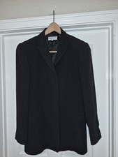 Giorgio Armani Le Collezioni Women's Thin Black Jacket Blazer Sz 6   